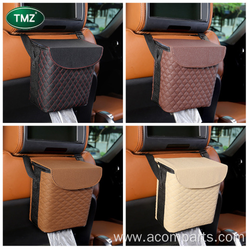 Hot Sale Leather Car Trash Can Large Waterproof